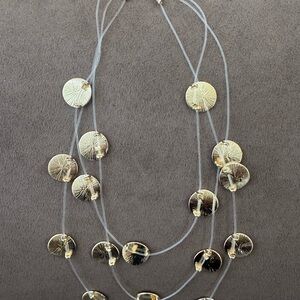 Gold Disc Multi-Strand Necklace - Women Jewelry